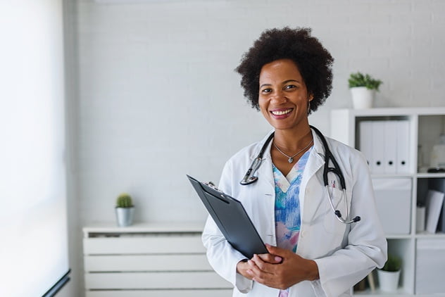 Doctor with clipboard