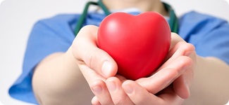 Hand holding heart Hand holding heart